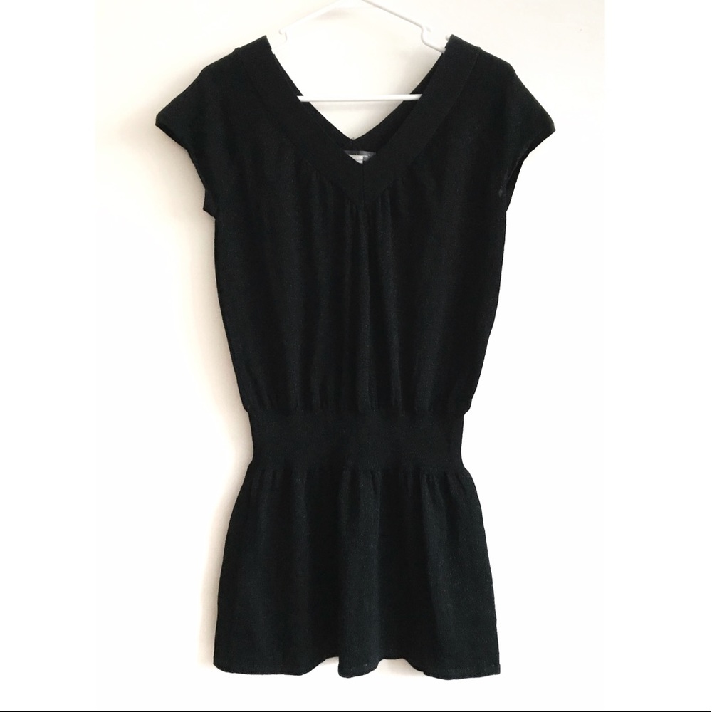 Shimmery Black Tunic/Dress M